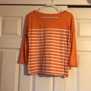 Boat Neck Striped Top